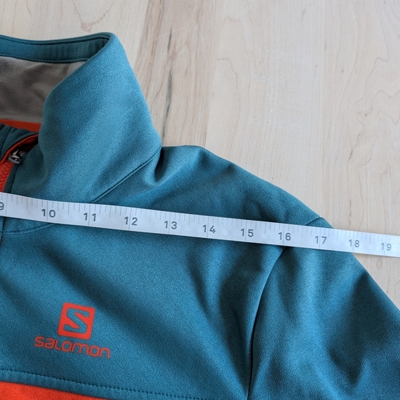 Salomon Performance Jacket Orange Green Lightweight Design - Picture 11 of 13